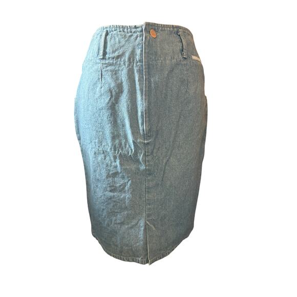 Organically Grown Vintage 80's Denim Skirt Size 7 - Picture 1 of 7